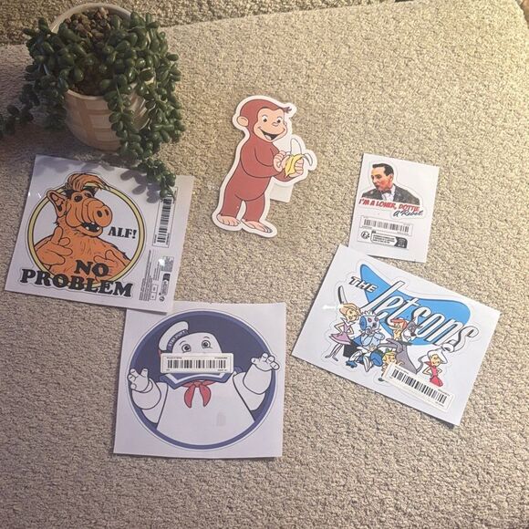 Vintage Cartoon Sticker Set - Picture 1 of 5